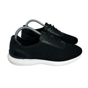 Cole Haan Ella Black Knit Sneaker Shoes W13480 Womens Size 9.5 B Grand OS